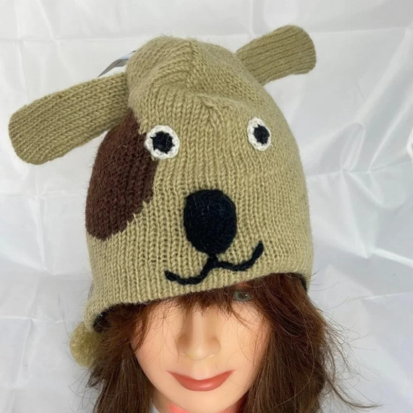 LACHEYS Collection NWT Kids/Adult 100% Wool Puppy Knitted Beanie Fleece LA - Picture 11 of 11